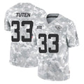 J.Jaguars #33 Bhayshul Tuten Player Arctic Camo Salute To Service Limited Game Cooneas Stitched Jerseys