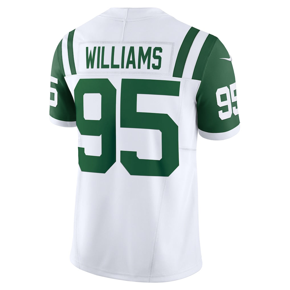 Cooneas NY.Jets #95 Quinnen Williams White Classic Alternate Vapor F.U.S.E. Limited Jersey