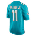 M.Dolphins #11 Dante Trader Jr. Player Aqua Home Game Cooneas Stitched Jerseys