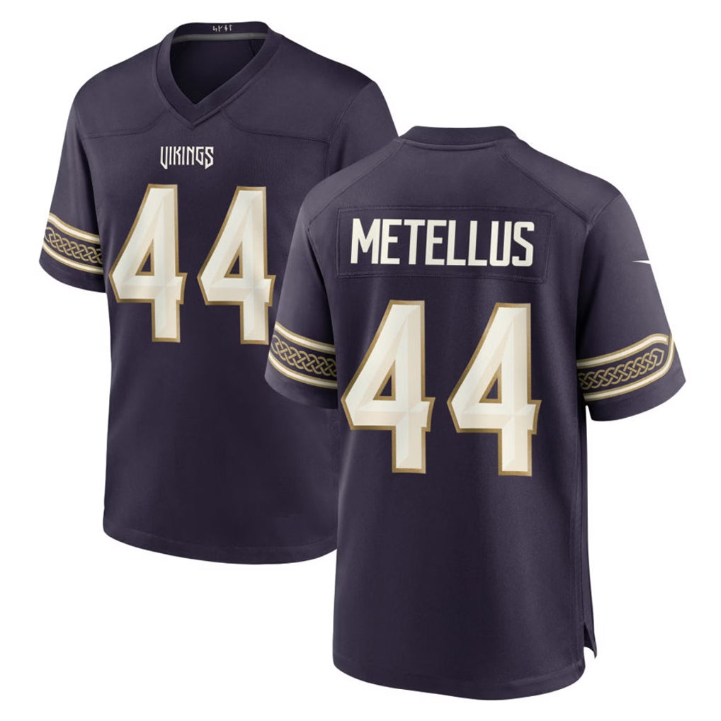 MN.Vikings #44 Josh Metellus Player Purple 2026 Rivalries Collection Home Game Cooneas Stitched Jerseys