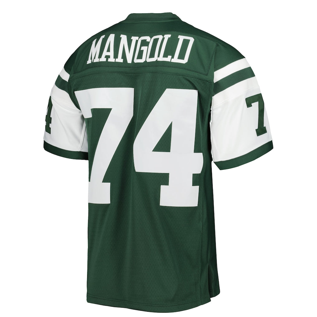 Cooneas NY.Jets #74 Nick Mangold Mitchell & Ness Green Legacy Replica Jersey