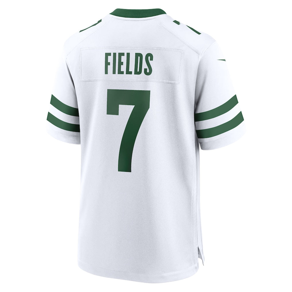 Cooneas NY.Jets #7 Justin Fields Legacy White Game Jersey