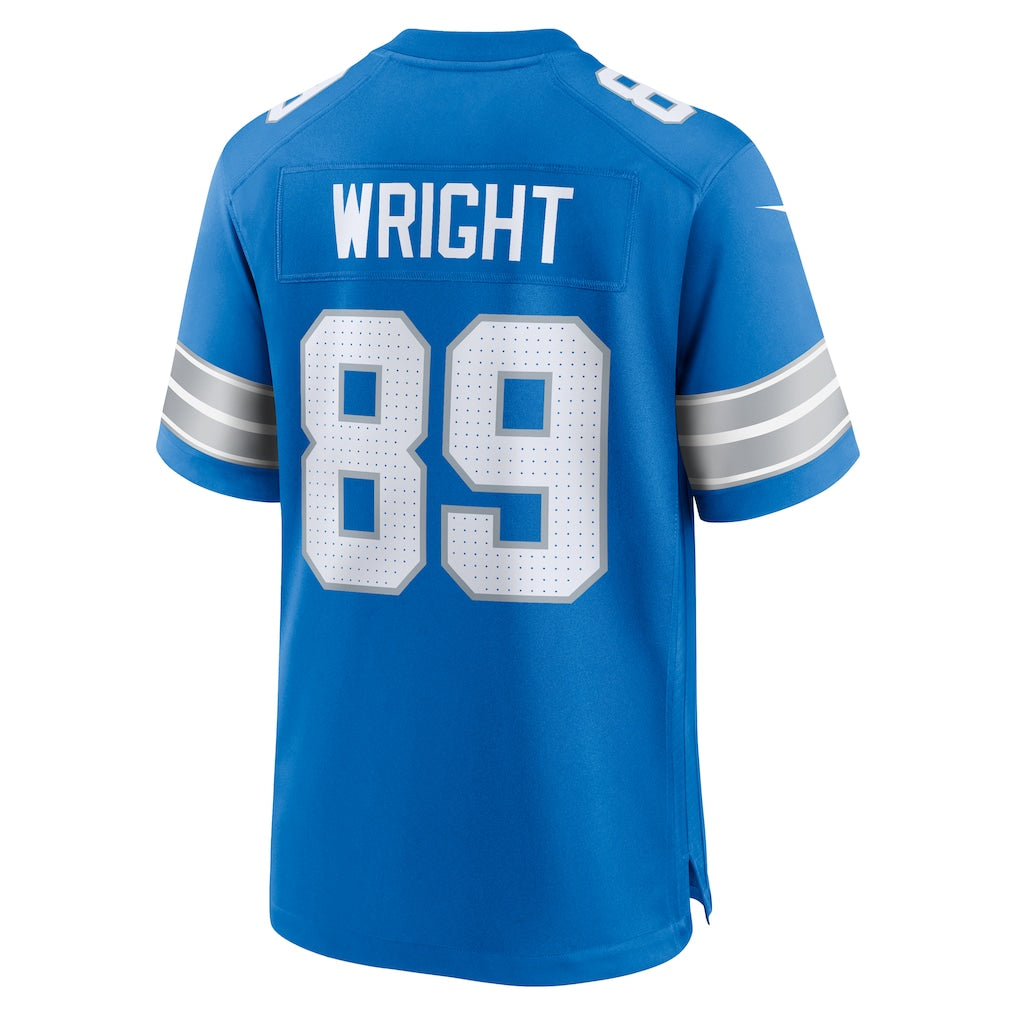 Cooneas D.Lions #89 Brock Wright Blue Team Game Jersey