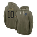 IN.Colts #10 Keenan Allen Player Olive Limited 2025 Salute To Service Hoodies Game Cooneas Stitched Jerseys