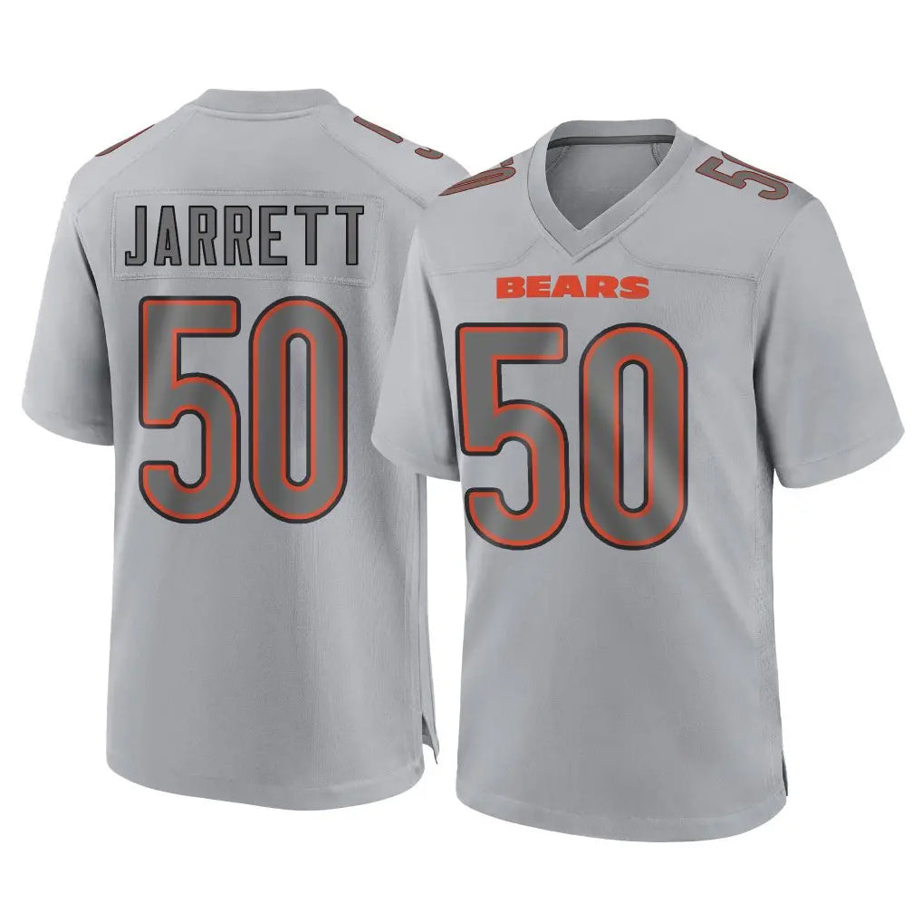 C.Bears #50 Grady Jarrett Player Gray Atmosphere Fashion Game Cooneas Stitched Jerseys