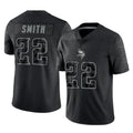 MN.Vikings #22 Harrison Smith Player Black Reflective LImited Home Game Cooneas Stitched Jerseys