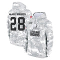 C.Browns #28 Emmanuel McNeil-Warren Player Arctic Camo Salute to Service Hoodies Limited Game Cooneas Stitched Jerseys