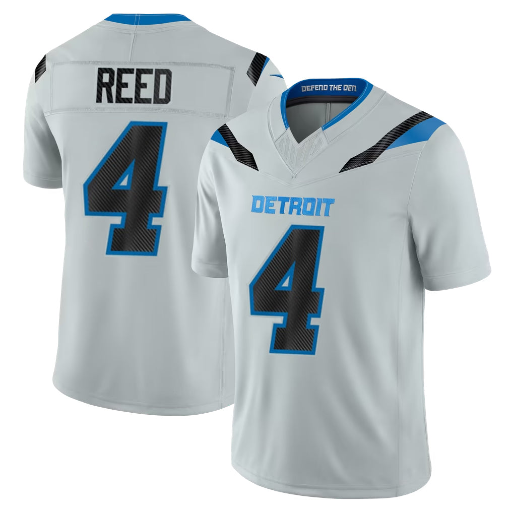 D.Lions #4 D.J. Reed Player Silver Limited 2026 Rivalries Collection Home Game Cooneas Stitched Jerseys