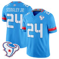 H.Texans #24 Derek Stingley Jr. Player Blue 2026 Rivalries Vapor Limited Home Game Cooneas Stitched jerseys