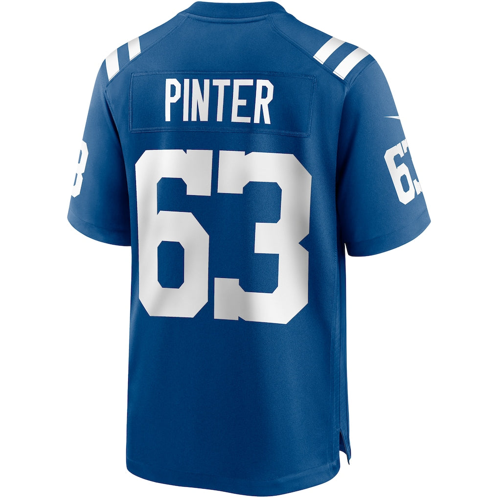 Cooneas IN.Colts #63 Danny Pinter Royal Game Jersey
