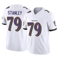 B.Ravens #79 Ronnie Stanley Player White Vapor F.U.S.E. Limited Home Game Cooneas Stitched Jerseys