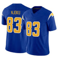LA.Chargers #83 David Njoku Player Royal Limited Vapor F.U.S.E. Home Game Stitched Jerseys