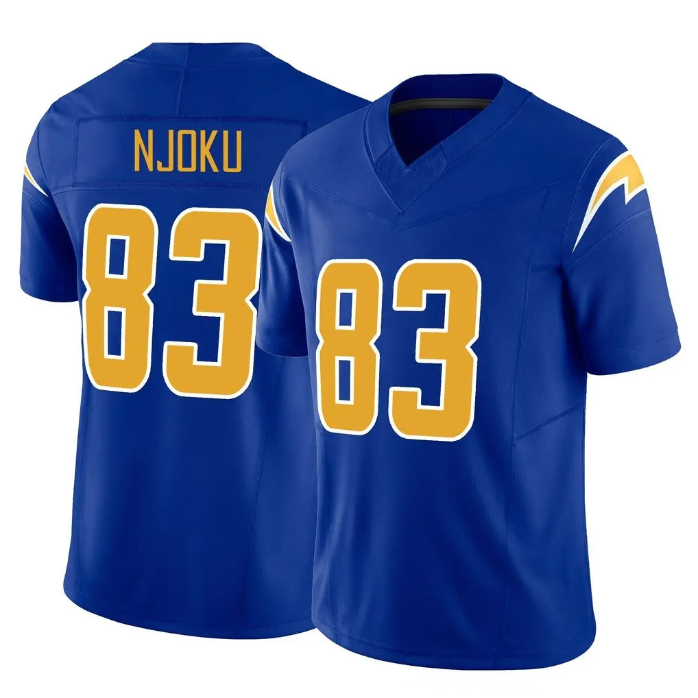 LA.Chargers #83 David Njoku Player Royal Limited Vapor F.U.S.E. Home Game Stitched Jerseys