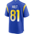 Cooneas LA.Rams #81 Torry Holt Royal Game Retired Player Jersey
