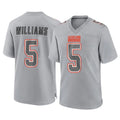 C.Browns #5 Quincy Williams Player Gray Atmosphere Fashion Game Cooneas Stitched Jerseys