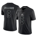 C.Browns #5 Quincy Williams Player Black Reflective Home Game Cooneas Stitched Jerseys