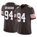 C.Browns #94 Mason Graham Player Brown Vapor F.U.S.E. Limited Home Game Cooneas Stitched Jerseys