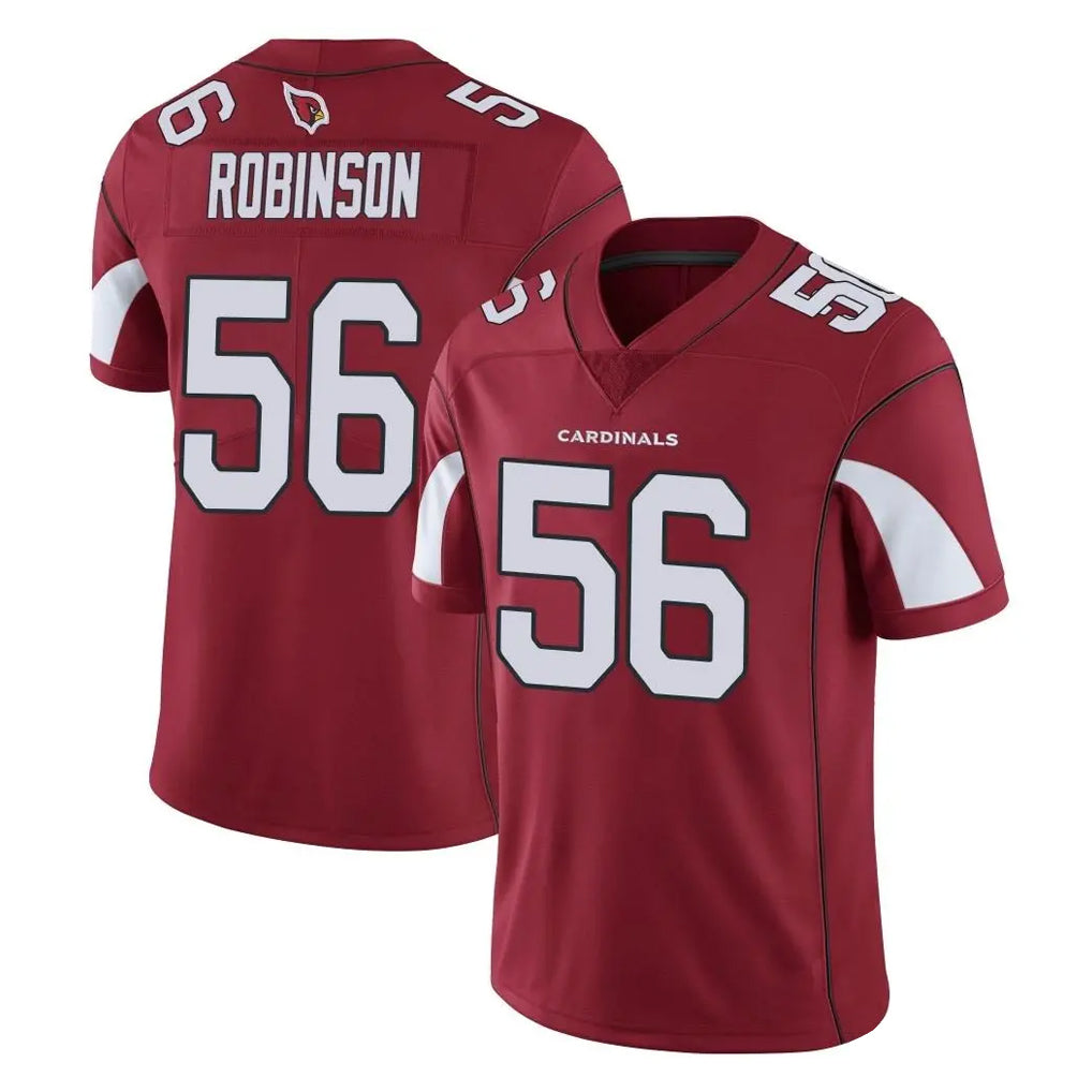 A.Cardinals #56 Darius Robinson Player Cardinal Vapor Limited Home Game  Cooneas Stitched Jerseys