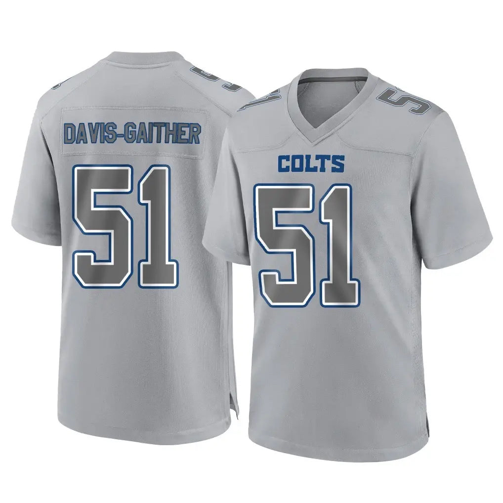 IN.Colts #51 Akeem Davis-Gaither Player Gray Atmosphere Fashion Home Game Cooneas Stitched Jerseys