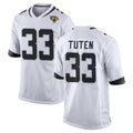 J.Jaguars #33 Bhayshul Tuten Player White Home Game Cooneas Stitched Jerseys