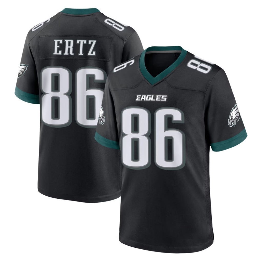 P.Eagles #86 Zach Ertz Player Black Game Home Cooneas Stitched Jerseys