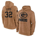 GB.Packers #32 MarShawn Lloyd Player Brown Salute to Service Hoodies Limited Game Cooneas Stitched Jerseys