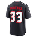 Cooneas H.Texans #33 Dare Ogunbowale Navy Team Game Jersey
