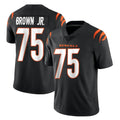 C.Bengals #75 Orlando Brown Jr. Player Black Vapor Untouchable Limited Home Game Cooneas Stitched Jerseys