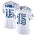 B.Bills #15 Greg Rousseau Player White Rivalries Collection Limited Game Cooneas Stitched Jerseys