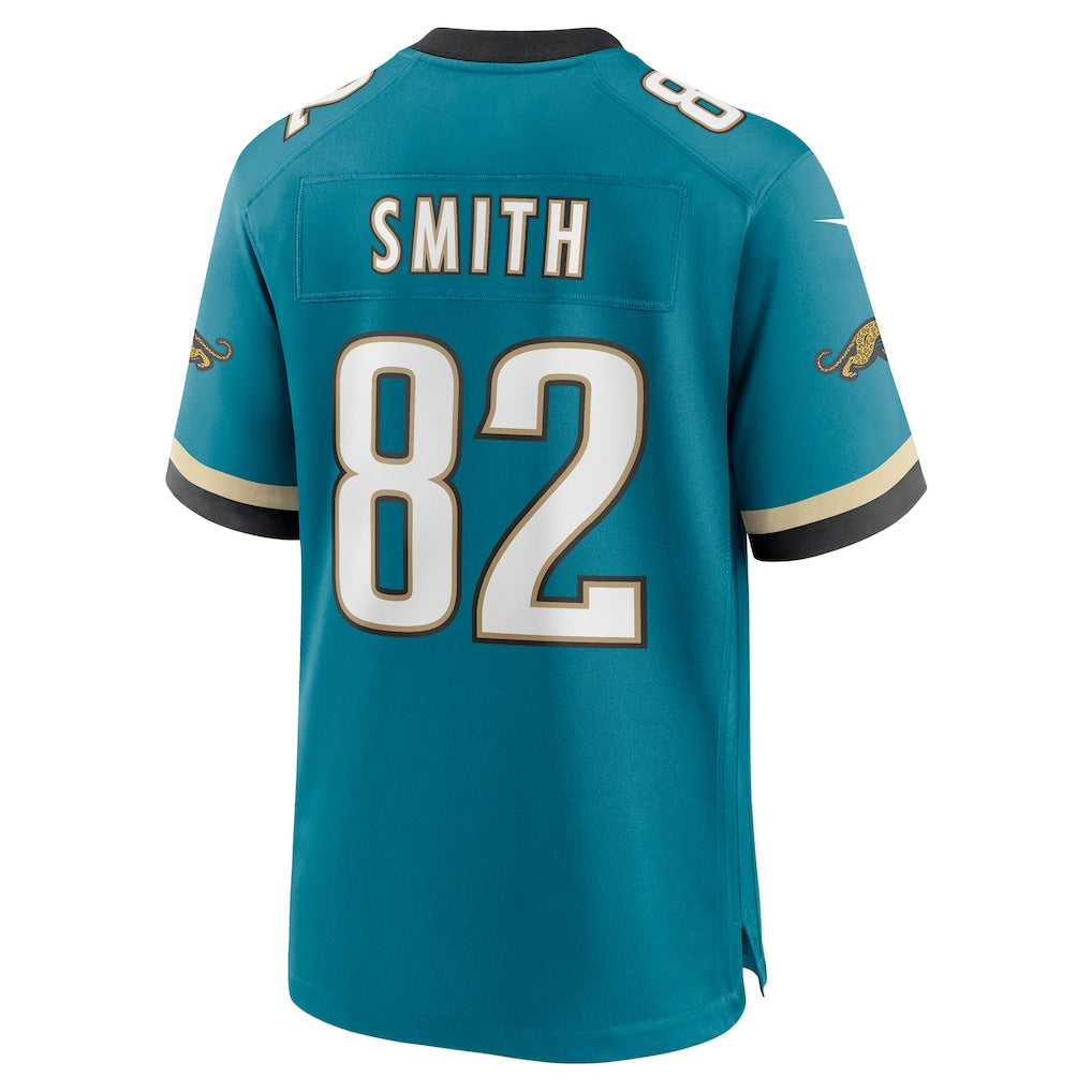 Cooneas J.Jaguars #82 Jimmy Smith Teal Retired Player Alternate Game Jersey