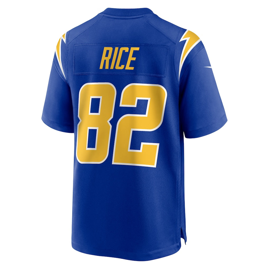 Cooneas LA.Chargers #82 Brenden Rice Royal 2nd Alternate Game Player Jersey