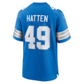 Cooneas D.Lions #49 Hogan Hatten Blue Game Jersey