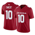 A.Cardinals #10 Josh Sweat Player Cardinal Vapor F.U.S.E. Limited Home Game Cooneas Stitched Jerseys