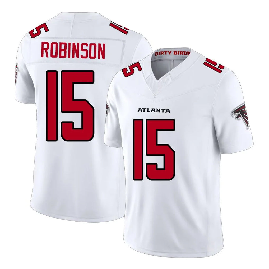 A.Falcons #15 Brian Robinson Player White Team Color Vapor F.U.S.E. Limited Cooneas Stitched Jerseys