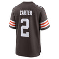 Cooneas C.Browns #2 DeAndre Carter Brown Team Game Jersey