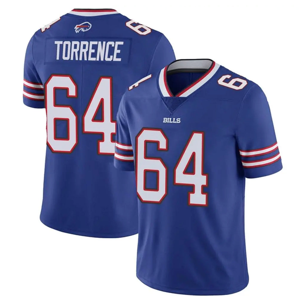 B.Bills #64 O'Cyrus Torrence Player Royal Vapor Untouchable Limited Cooneas Stitched Jerseys