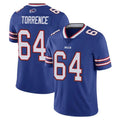 B.Bills #64 O'Cyrus Torrence Player Royal Vapor Untouchable Limited Cooneas Stitched Jerseys