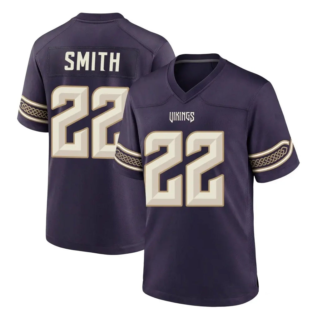 MN.Vikings #22 Harrison Smith Player Purple 2026 Rivalries Collection Home Game Cooneas Stitched Jerseys
