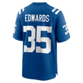 Cooneas IN.Colts #35 Johnathan Edwards Royal Team Game Jersey
