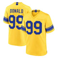 LA.Rams #99 Aaron Donald Player Gold Classic Sol Home Game Cooneas Stitched Jerseys