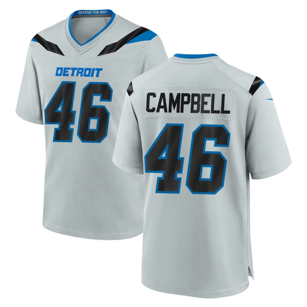 D.Lions #46 Jack Campbell Player Silver 2026 Rivalries Collection Home Game Cooneas Stitched Jerseys