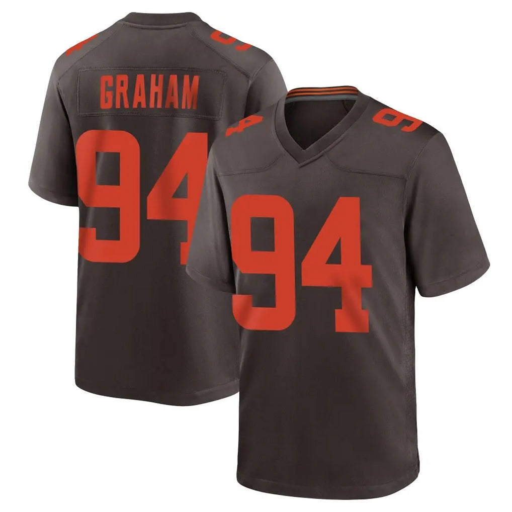 C.Browns #94 Mason Graham Player Brown Alternate Home Game Cooneas Stitched Jerseys