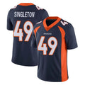 D.Broncos #49 Alex Singleton Player Navy Vapor Untouchable Limited Game Cooneas Stitched Jerseys