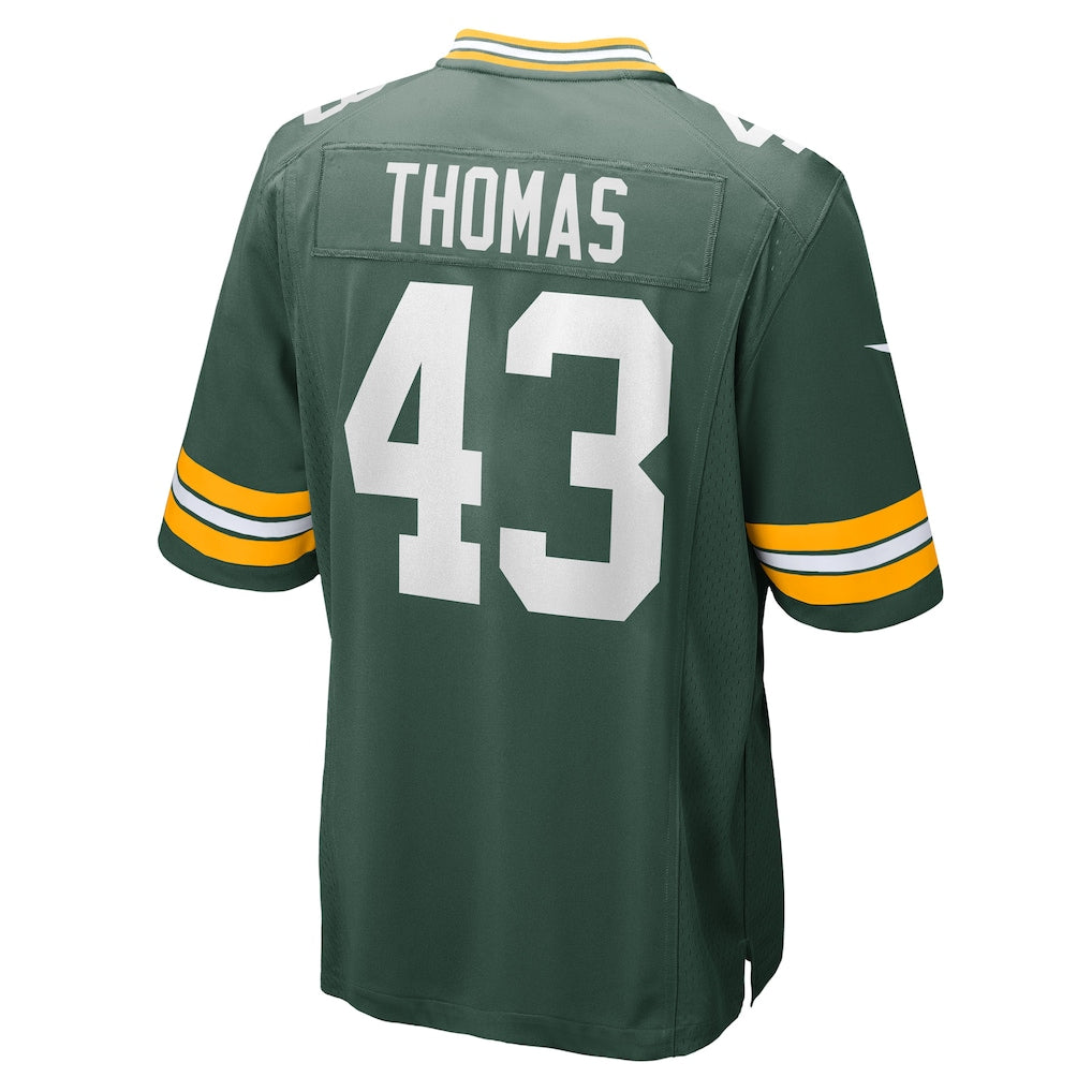 Cooneas GB.Packers #43 Kiondre Thomas Green Team Game Jersey