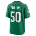 Cooneas P.Eagles #50 Jaelan Phillips Kelly Green Alternate 2 Game Jersey