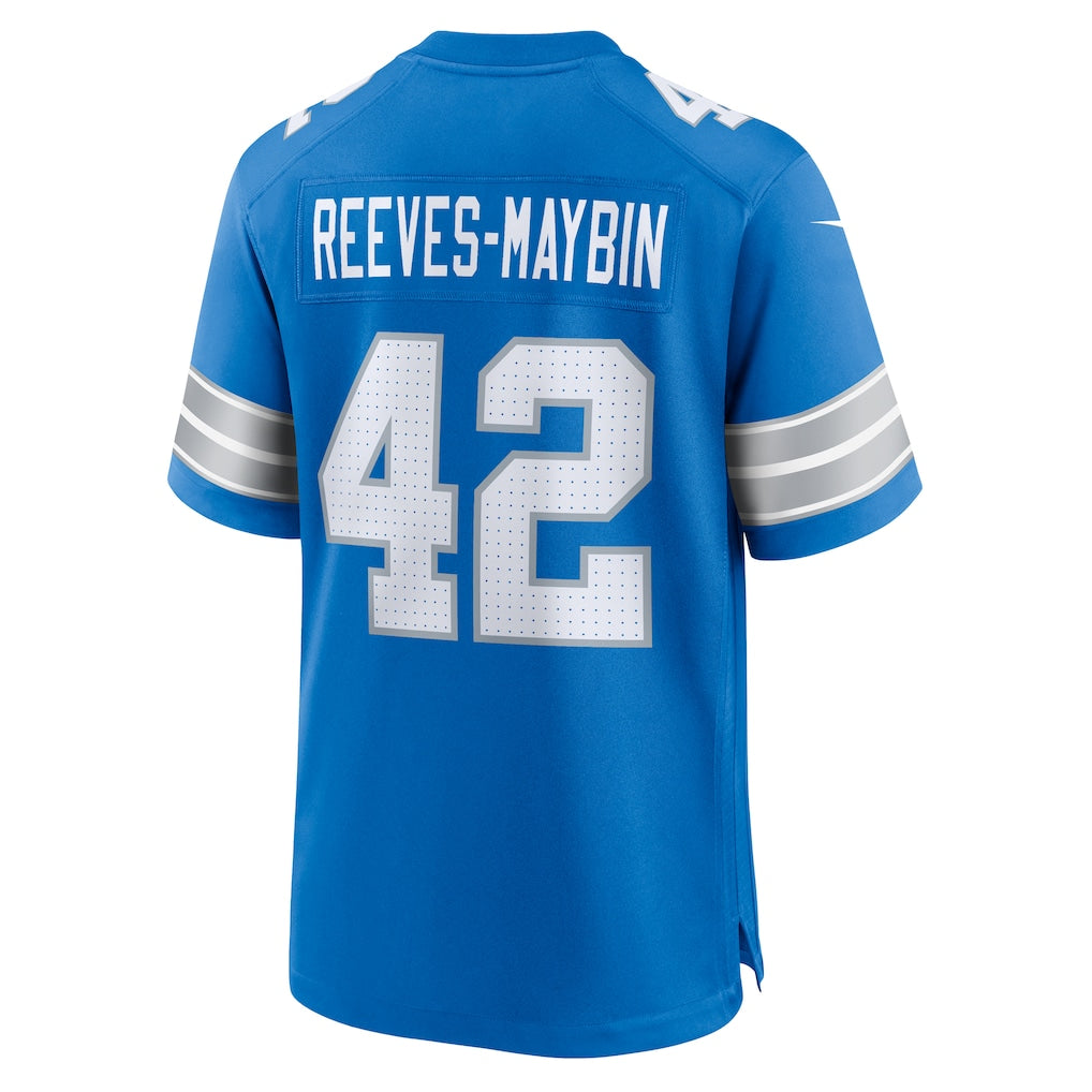 Cooneas D.Lions #42 Jalen Reeves-Maybin Blue Team Game Jersey