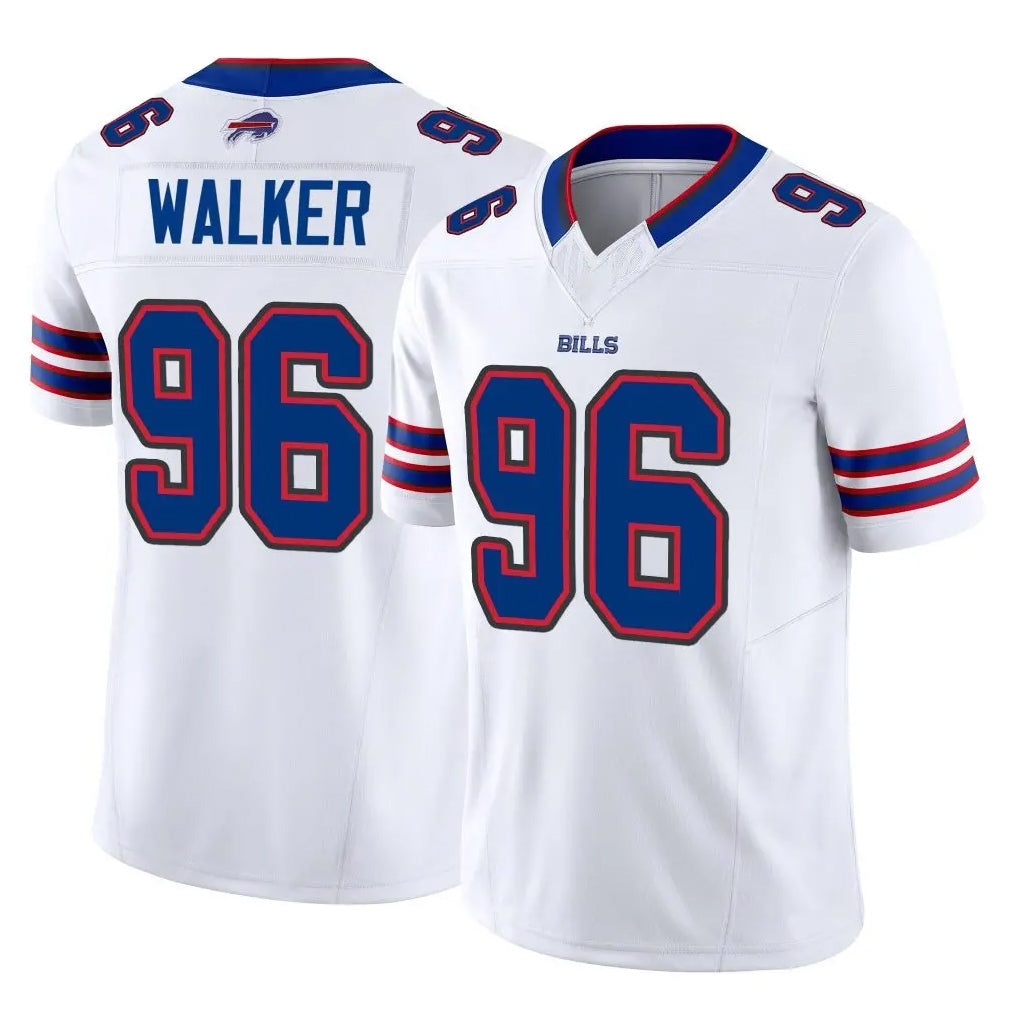 B.Bills #96 Deone Walker Player White Vapor F.U.S.E. Jersey Limited Home Game Cooneas Stitched Jerseys