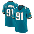 J.Jaguars #91 Arik Armstead Player Teal Prowler Throwback Limited Home Game Cooneas Stitched Jerseys