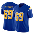LA.Chargers #69 Cole Strange Player Royal Limited Vapor F.U.S.E. Home Game Stitched Jerseys