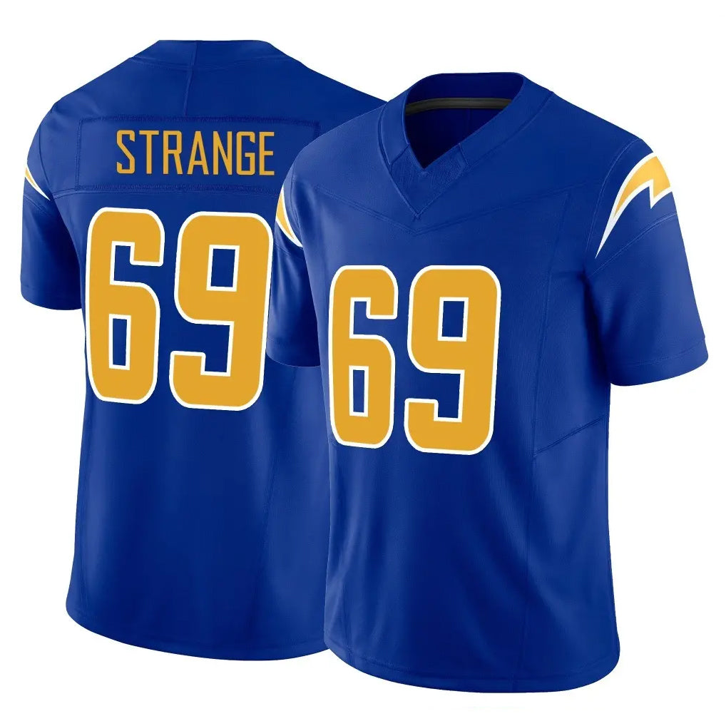 LA.Chargers #69 Cole Strange Player Royal Limited Vapor F.U.S.E. Home Game Stitched Jerseys